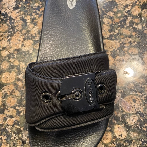 DR. SCHOLL'S Women's OG Pool Slides Poolside Black 10 in box like new - Picture 9 of 12
